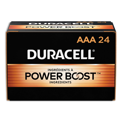 Duracell® Power Boost CopperTop Alkaline AAA Batteries, 24/Box